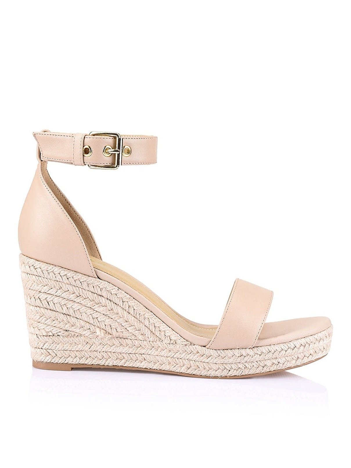Reign II Wedge Sandals - Nude Leather
