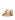 Women's brown suede espadrille style wedge with rope detailing and buckle fastening