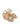 Remington Rope Wedges - Gold Metallic Leather