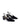 Women's black patent leather block heel slingbacks
