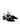 Women's black patent leather block heel slingbacks