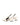 Women's white patent leather block heel slingbacks