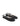 Meagan Strappy Flat Sandal - Black Leather