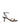 Women's chocolate brown leather strappy stiletto sandal