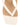 Women's chalk white leather thong heeled sandal mule with square toe 