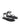 Merry Strappy Flat Sandals - Black Leather