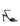 Ruth Heeled Sandals - Chocolate Brown Hi-Shine Leather