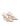 Womens slingback pointed toe high heels in nude patent leather with mesh details