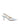 Pale blue leather slingback pointed toe pumps with mesh detailing and adjustable buckle fastening