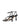 Women's black leather strappy thong heels with stiletto heel