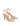 Women's nude leather high heel stiletto sandal