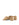 Women's woven raffia block heel mule with gold metallic toe ring