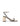 Starling Strappy Block Heels - Gold Mirror Metallic Leather