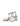 Starling Strappy Block Heels - Silver Mirror Metallic Leather