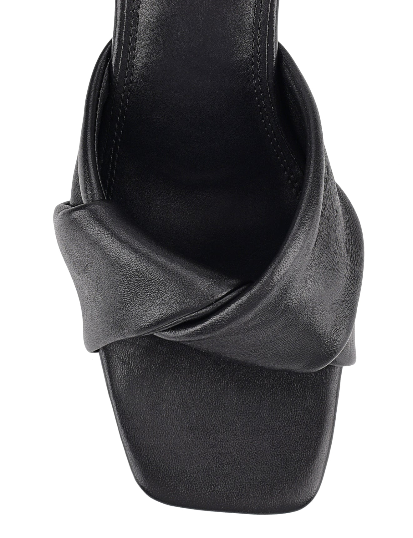 Story Block Heel Mules - Black Leather