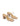 Women's block heel mule in nude leather with vinylite upper and square toe