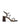 Strike Strappy Block Heels - Chocolate Brown Leather