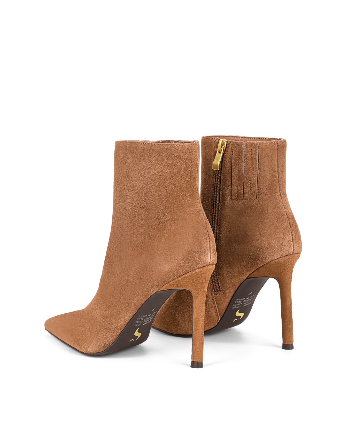 Townes Stiletto Ankle Boots - Tobacco Brown Suede