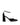 Women's black patent leather block heel shoes with ankle strap and square toe