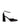 Women's black patent leather block heel shoes with ankle strap and square toe