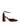 Women's red wine patent leather block heel shoes with ankle strap and square toe