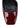 Women's red wine patent leather block heel shoes with ankle strap and square toe