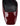 Women's red wine patent leather block heel shoes with ankle strap and square toe
