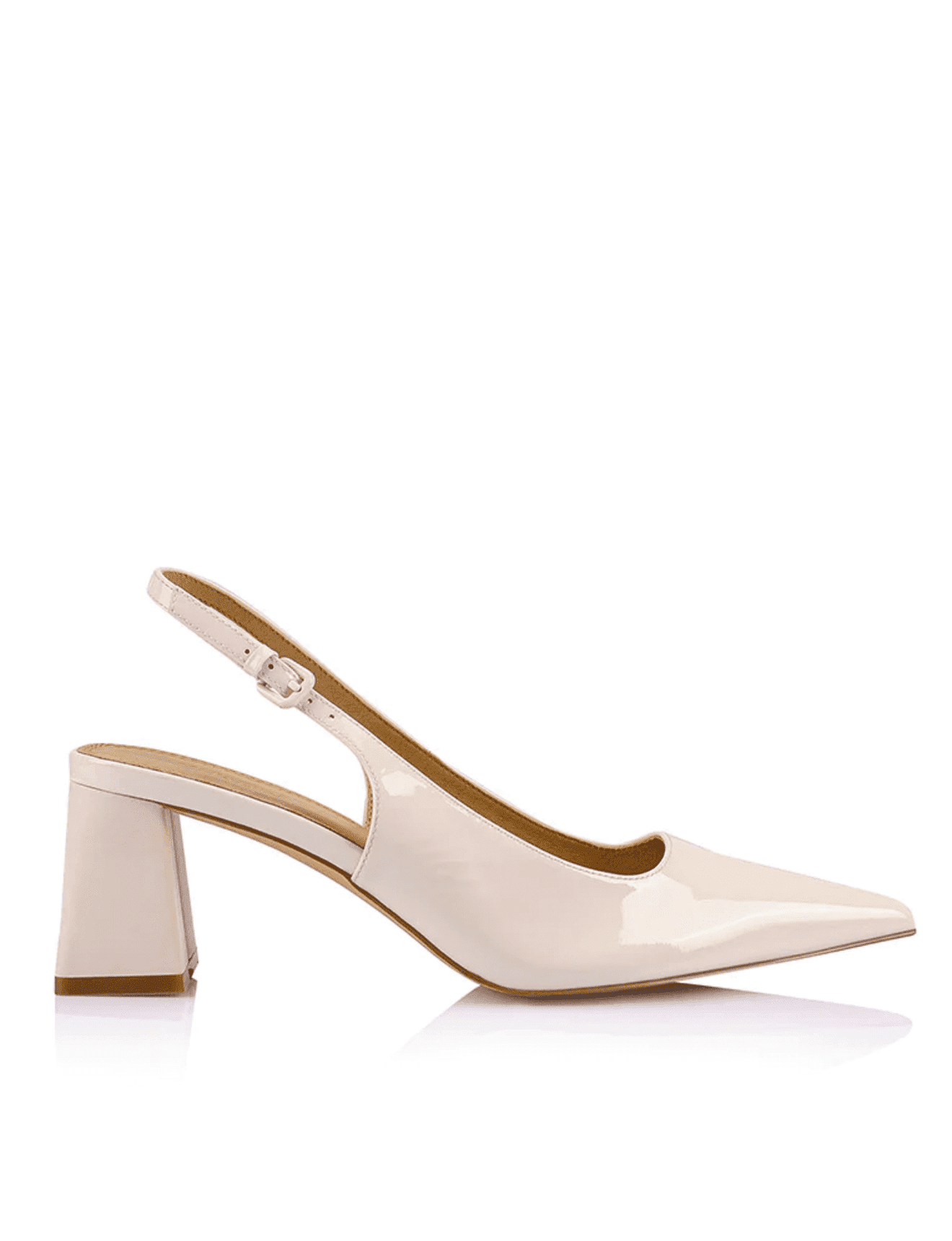 Yona Satin Pointed-Toe Slingback