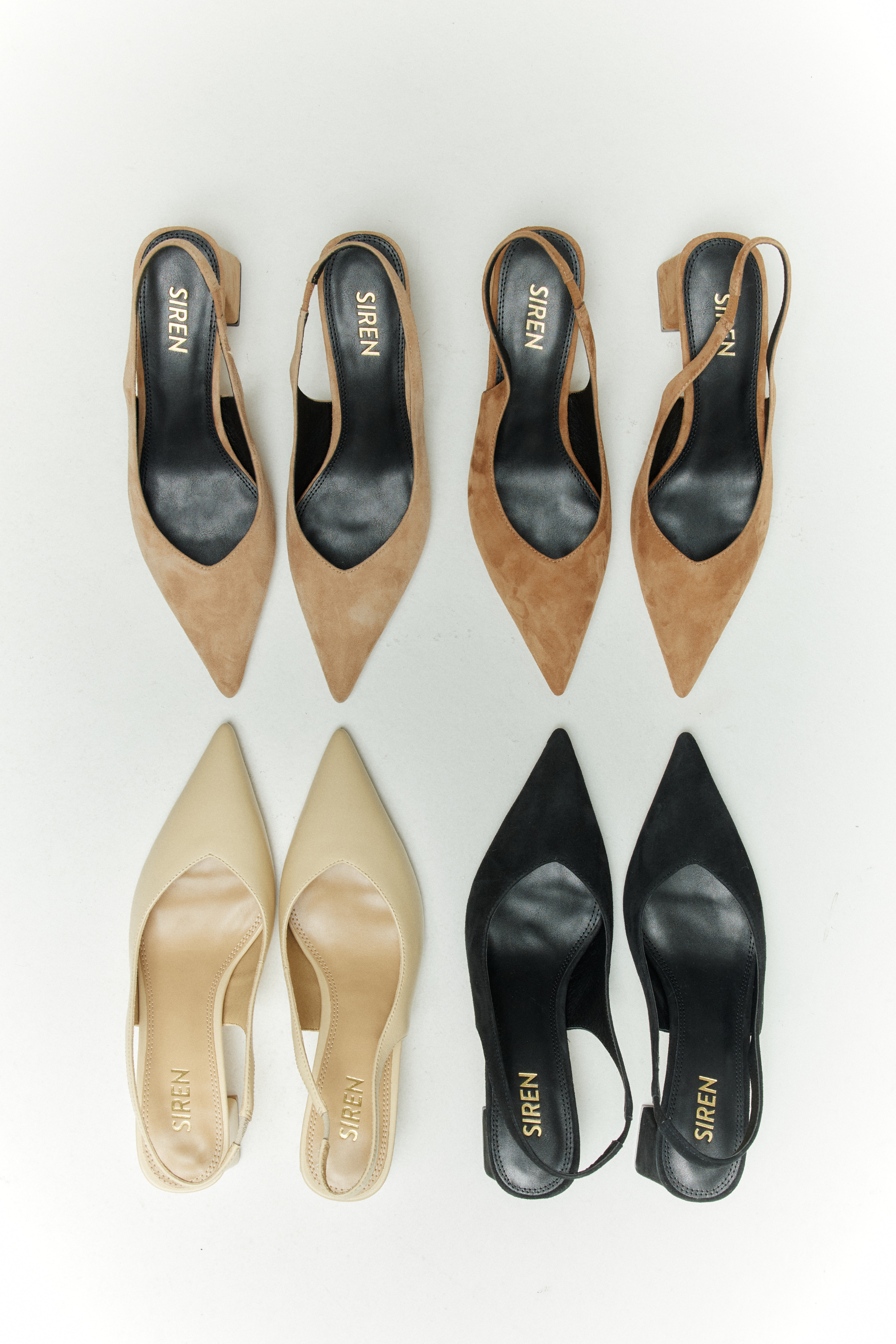 Yankee Slingback Block Heel - Tobacco Brown Suede