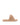 Women's tan leather slides with twist upper detail