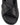 Women's black leather puffy slides