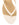 Women's leather kitten heel thong in chalk white
