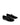 Women's black patent leather square toe ballet flat with mary-jane strap