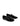 Women's black patent leather square toe ballet flat with mary-jane strap