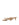 Women's kitten heel strappy sandal with gold metallic toe ring in tan leather