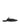 Women's black satin flat mary-jane slip on mule with square toe 