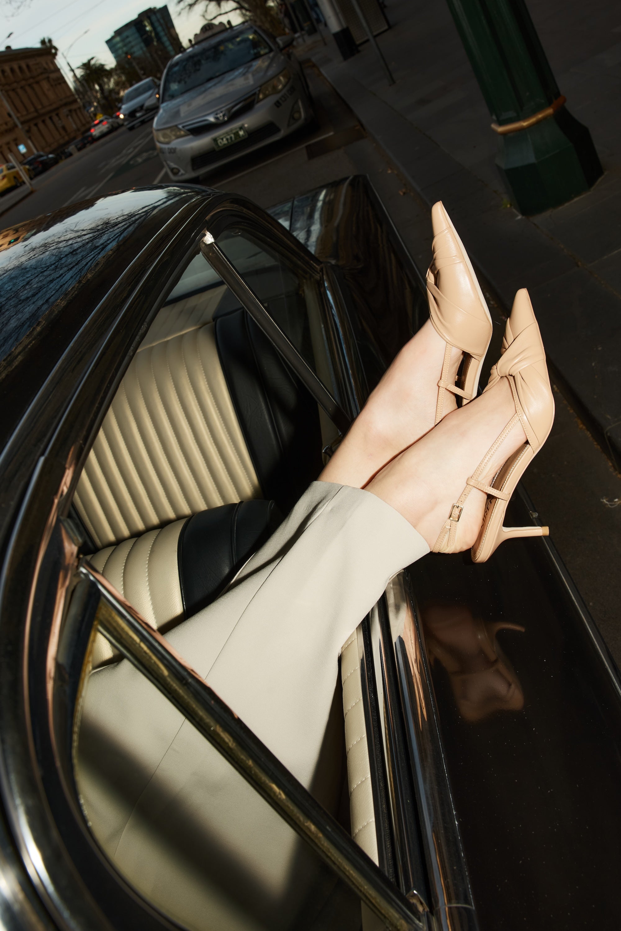 Tan kitten heels hotsell