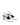 Women's white leather slingback block heel with ruched detailing and buckle fastening