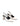 Women's white leather slingback block heel with ruched detailing and buckle fastening