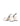 Women's white leather slingback block heel with ruched detailing and buckle fastening