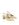 Women's custard yellow leather block heel slingback with pointed toe