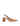 Women's tobacco tan suede block heel slingback with pointed toe and elastic closure