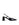 Women's black patent slingback block heel with buckle fastening and pointed toe