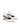 Women's white croc embossed leather slingback block heel with pointed toe