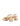 Women's block heel slingback with pointed toe in natural raffia and tan leather