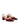 Women's block heel slingback with pointed toe in wine patent leather