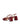 Women's block heel slingback with pointed toe in wine patent leather