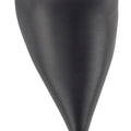 Women's black leather ankle boot with high heel and pointed toe