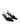 Women's black patent leather slingback kitten heel with pointed toe