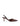 Women's red patent leather slingback kitten heel with pointed toe
